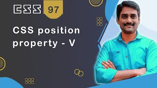 CSS position Property Part 5 - CSS Tutorial 97 🚀