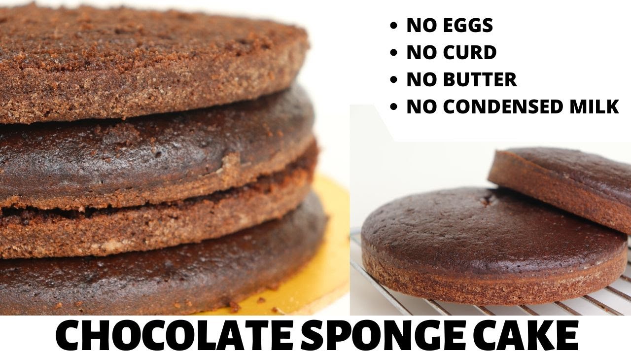 My Ultimate Eggless Chocolate Sponge Cake Recipe YouTube