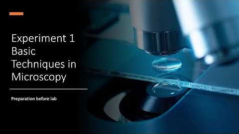 [SB015] EXPERIMENT 1: basic technique in Microscopy