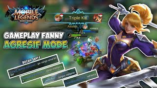 GAMEPLAY FANNY AGRESIF MODE | MOBILE LEGEND INDONESIA