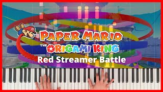 Paper Mario: The Origami King - Red Streamer Battle // Piano Cover видео