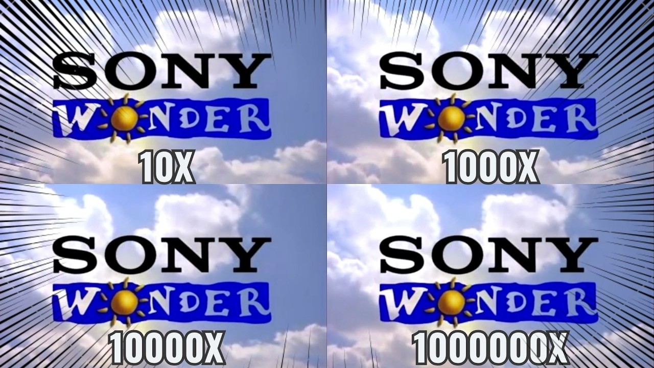 Sony Wonder Logo 1995 Intro Animation Getting 1000000X Fast - YouTube