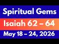 Spiritual Gems for May 18 – 24, 2026 | Isaiah Chapter 62-64 | Key Comments | JW Midweek Meeting