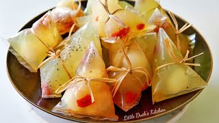 Osmanthus Longan Jelly Dumplings ❤ 桂花龙眼果冻粽 清爽不油腻 零失败