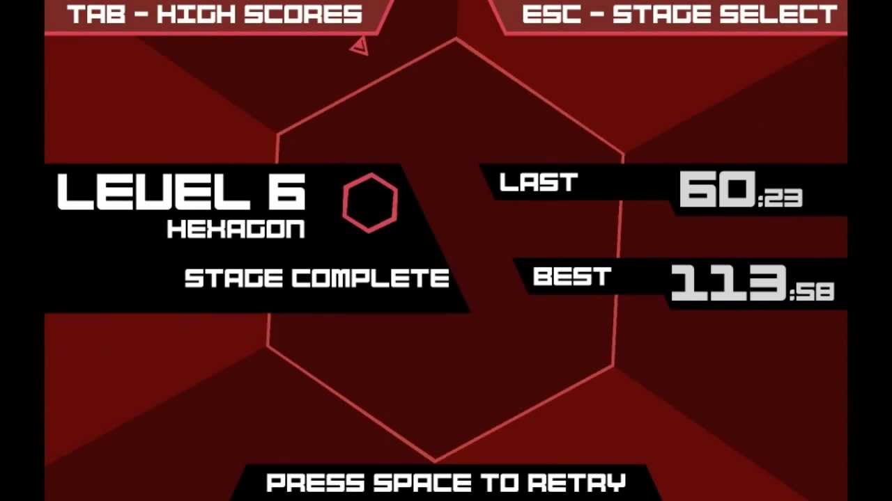 Super Hexagon STEAM level 4 complete HYPER HEXAGON - HARDESTER 😈
