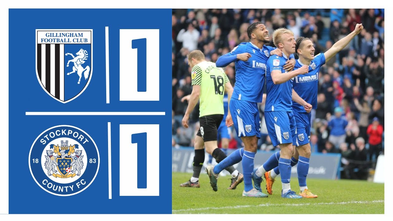 Gillingham v Stockport County highlights YouTube