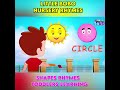 Shapes Rhymes - Toddlers Learning | Little BoBo Nursery and Kids Songs | FlickBox  #shorts