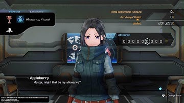 SWORD ART ONLINE: FATAL BULLET Gave ArFA-sys 100k Allowance