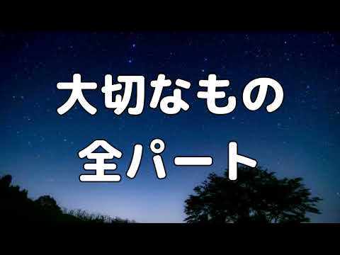 【合唱曲】大切なもの  (混声三部合唱) /全パート パート練習用【歌詞付き】