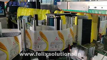 Ci5500 | Citronix Continuous Inkjet Printer Coding On Edible Oil Jar.