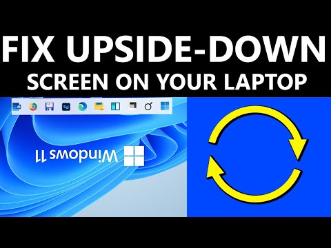 How to Fix an Upside  Down Screen on Laptop Windows 10, 11, 7 & 8