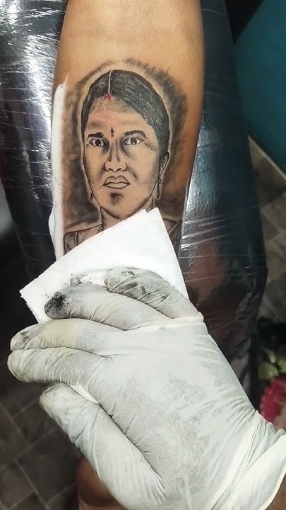  mother portrait tattoo| mountain tattoo and piercing Studio santhosh ...