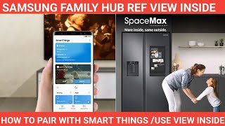 How To Connect Samsung Family Hub Ref With Smartthings Appsamsung Spacemax Family Hub Refrigerator