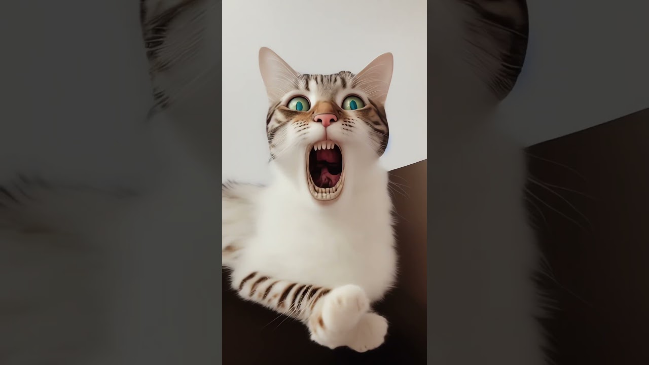 ⁣Ai can be creepy! Stable Diffusion - Deforum  #stablediffusion #deforum #catvideos