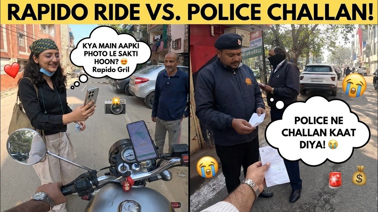 Rapido Ride Padi Mehengi 😱 Police Ne Kaat Diya Challan! Rahul jha Motovlog #rapido #motovlog 
