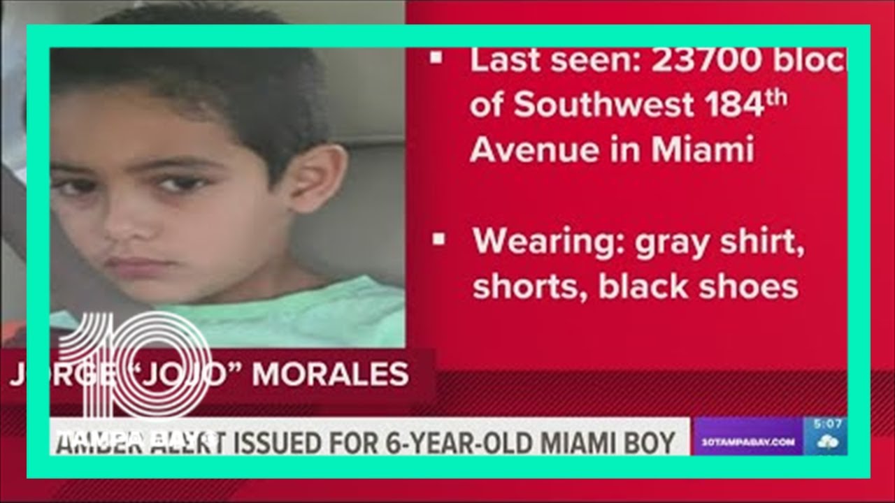 AMBER Alert issued for missing 6-year-old boy in Miami - YouTube