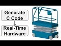 Simulating in Real Time: Scissor Lift using MATLAB