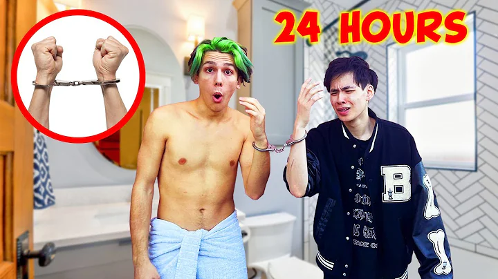 Handcuffed To My NEW ROOMMATE for 24 HOURS (GONE W...