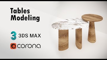 3dsMax Tables Modeling Design Tutorial (Scratch To Finish) - 3ds Max + Corona Render