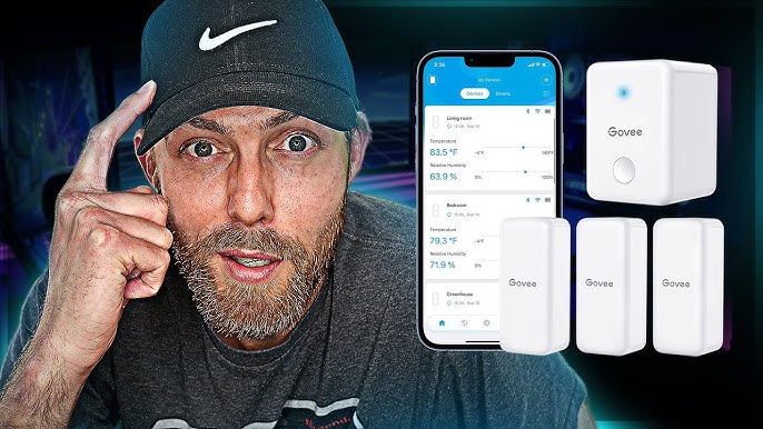 Govee WiFi Hygrometer Thermometer Sensor 3 Pack, Indoor Wireless Smart  Temperature Humidity Monitor with Remote App Notification Alert, 2 Years  Free