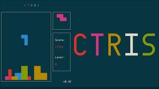ctris (ctetris), ncurses Tetris clone
