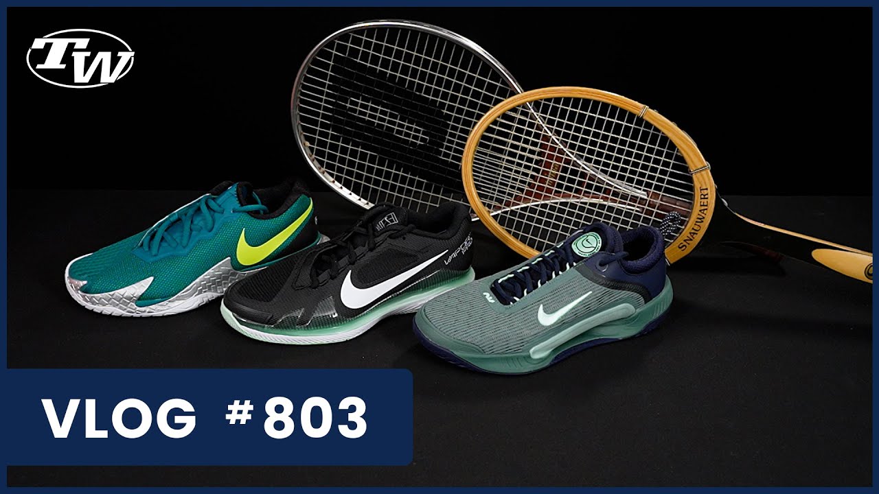 New Nike Tennis Shoe Colors! Plus, some Vintage finds from Babolat, Prince & VLOG 803 -