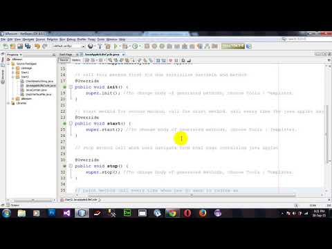 How to Process of Applet Life Cycle in Java Applet Netbeans
