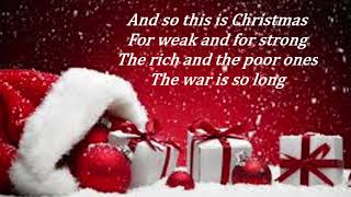 So This Is Christmas with Lyrics Celine Dion