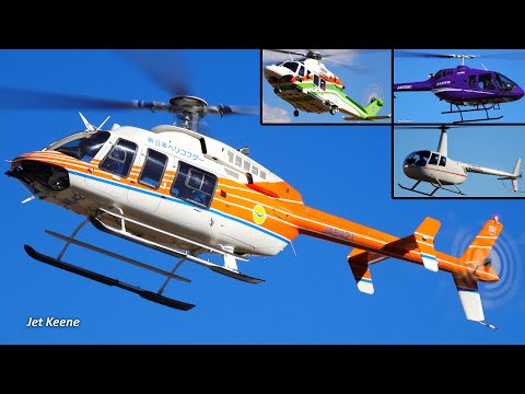 829* BELL AIR HX-660 ベルエアー クリーン電源 Various Helicopters Video - Bell 407, Robinson R44, Bell 505