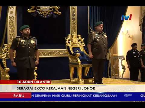 10 Adun Dilantik Sebagai Exco Kerajaan Negeri Johor 16 Mei 2018 Youtube