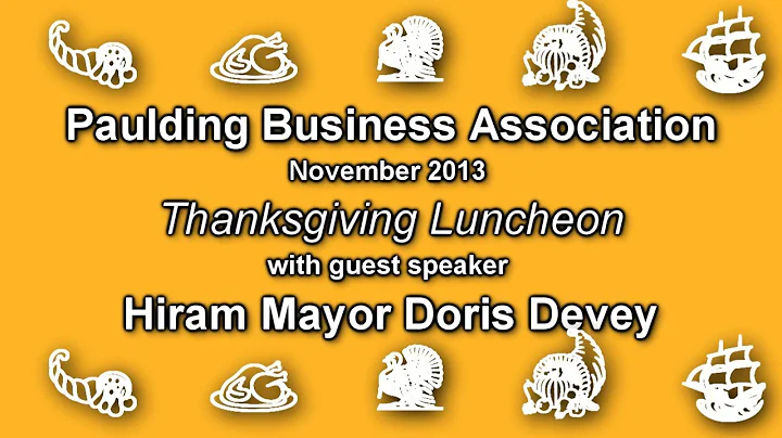 A Thanksgiving message from Hiram's Mayor