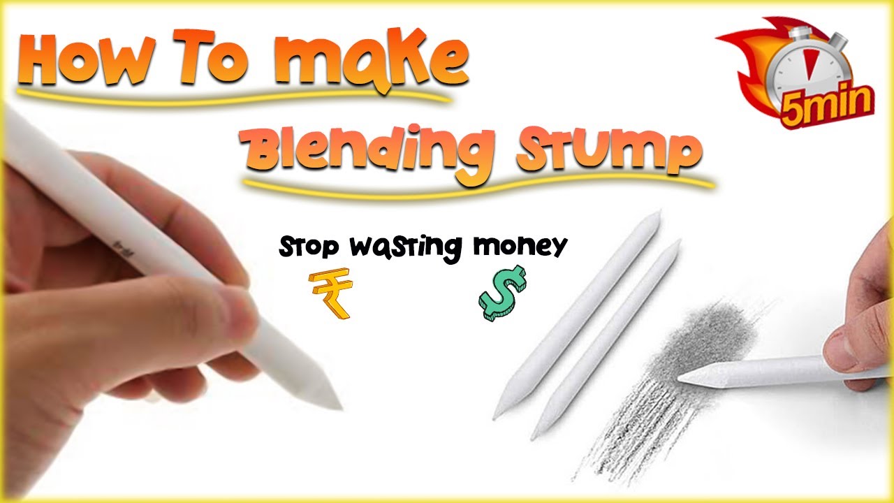 Suresh Arts Fam - How to make paper blending stump in home