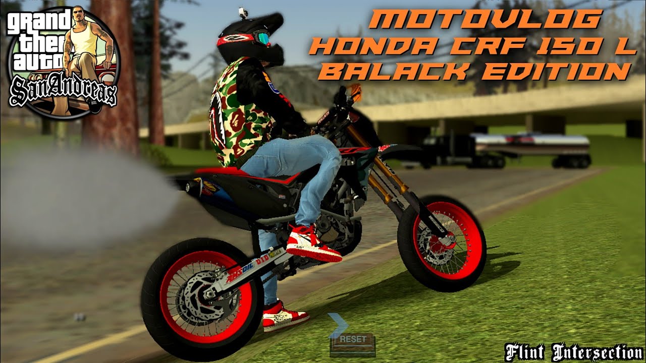 REVIEW MOD HONDA CRF 150 L BLACK EDITION + SOUND | GTA SA MOD INDONESIA ...