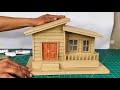 DIY Cardboard House Model  🏡 | Mini Easy House Making at Home | Cardboard Craft Idea