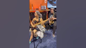 Thumbnail of Mohini Dey Bass Solo Moment at Gruv Gear Booth