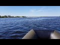 Tohatsu 5 л.с. плюс пеликан 295 тк. Волга, против течения 25 км/ч.