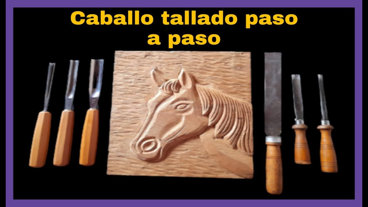 Como tallar caballo en madera a mano (Principiantes)