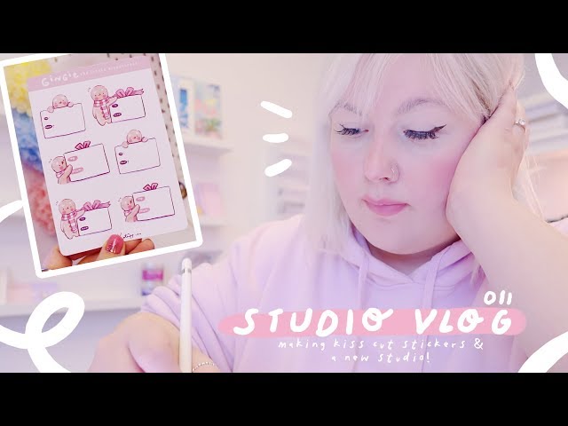STUDIO VLOG 011| Making Kiss Cut Stickers & A New Studio!