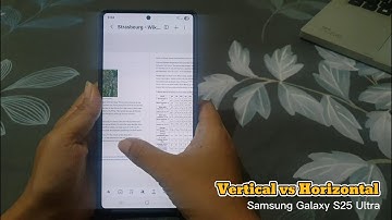 How to Change Scroll Direction of a Note in Samsung Notes on Galaxy S25 Ultra
