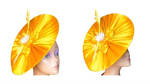 DIY /How to make a satellite fascinator headwear with satin.