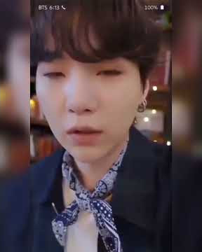 SUGA video call on BTS 8th anniversary 💜💜