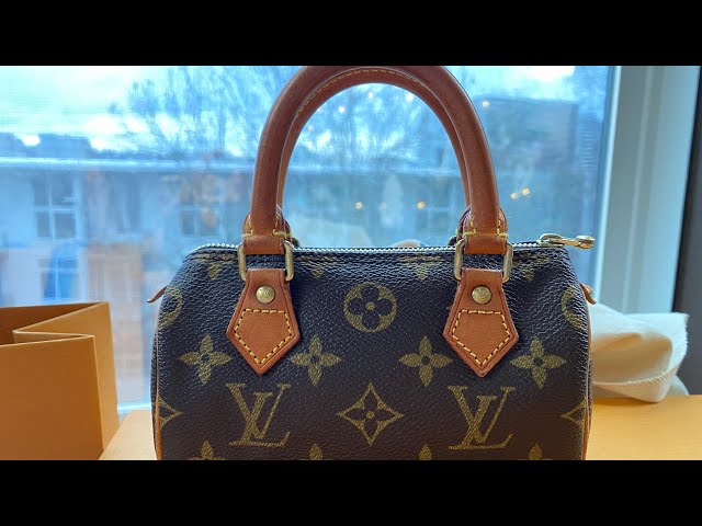 Before and after: giving my vintage Mini Speedy HL new life (details in  comments) : r/Louisvuitton