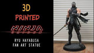 Ryu Hayabusa Ninja Gaiden 3d Printed Fan Art Statue