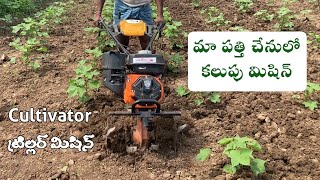 మా పత్తి చేను లో Cultivator Machine (Triller Machine) || Farming Vlog || Samikshas Home