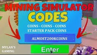 Roblox Mining Simulator Coin Codes New