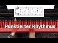 Punktierter Rhythmus am Klavier – So übst du das Zusammenspiel mit beiden Händen