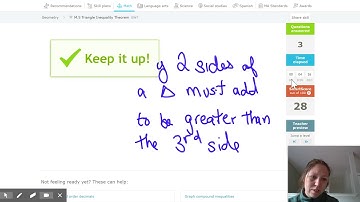 IXL - Triangle Inequality Theorem (Geometry practice)