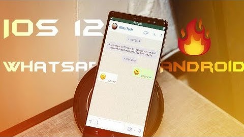 IOS 12 Whatsapp for any android phone || Android 4.4.2 + || WA mod || by Vikzz Tech