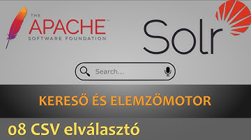 Apache Solr keresőmotor - 08 - CSV elválasztó konfigurálása (solrconfig.xml)