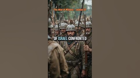 The Altar of Witness – Joshua 22. Bible stories wisdom. #jesus. #bible #truth #motivation #facts